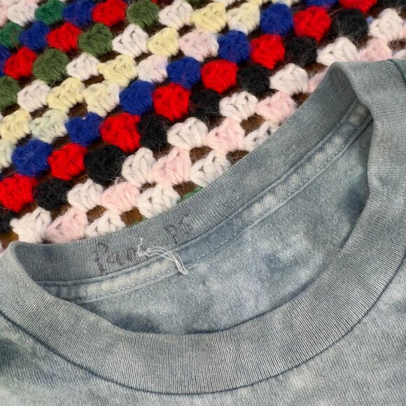 Vintage 90s The Mountain Giraffe Tie Dye T-Shirt Nature Wildlife Animal L - Picture 3 of 6